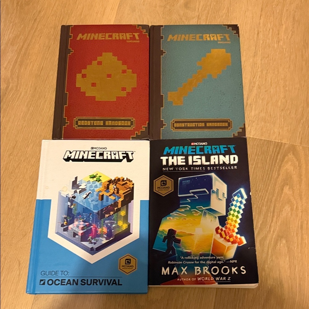 Minecraft Bundle Of 4 Books New